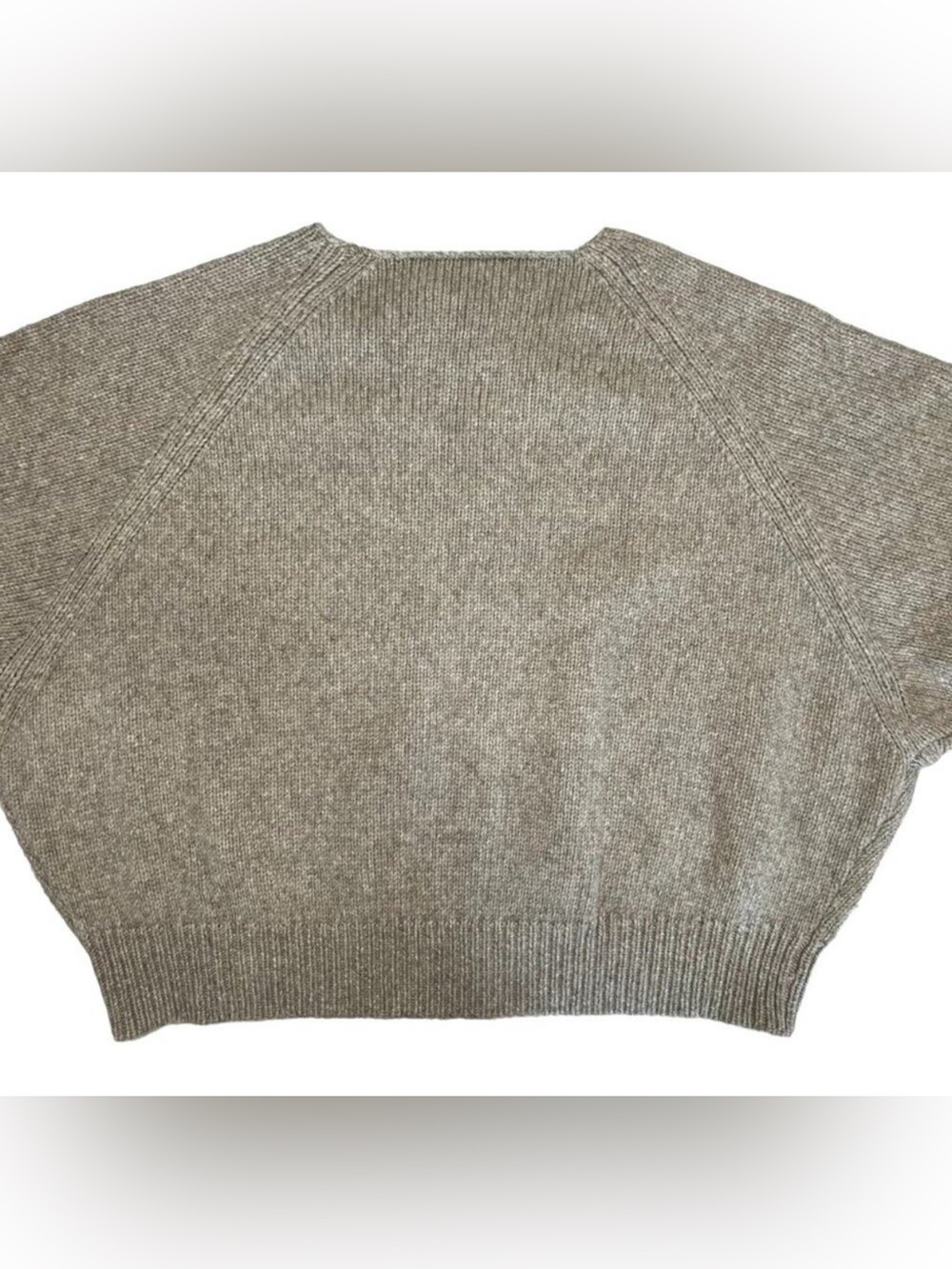 18-8 NILI LOTAN Wool Yak Blend Sweater Round Neck WOMENS L Beige Long Sleeve - Picture 6 of 15